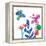 Tropical Flowers-Jennifer McCully-Framed Stretched Canvas