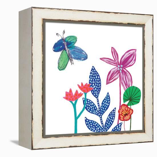 Tropical Flowers-Jennifer McCully-Framed Stretched Canvas