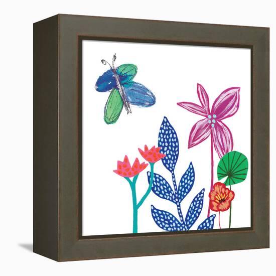 Tropical Flowers-Jennifer McCully-Framed Stretched Canvas