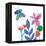 Tropical Flowers-Jennifer McCully-Framed Stretched Canvas