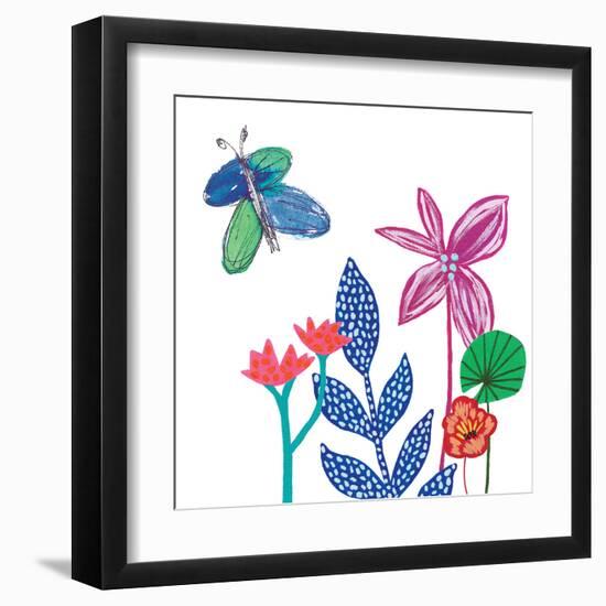 Tropical Flowers-Jennifer McCully-Framed Art Print