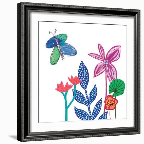 Tropical Flowers-Jennifer McCully-Framed Art Print