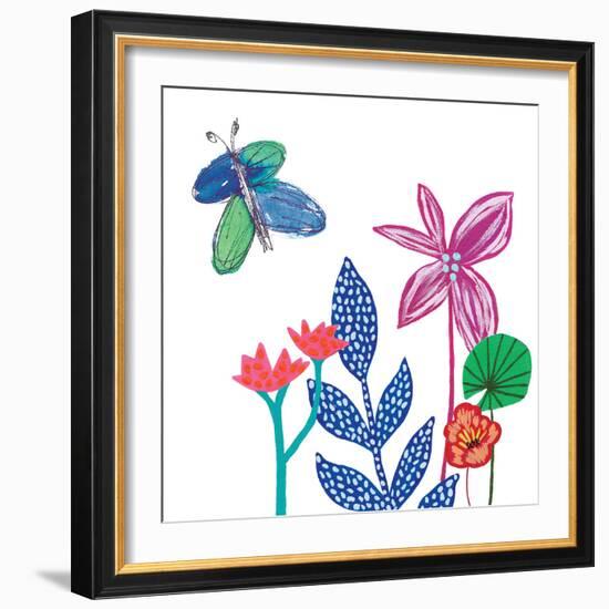 Tropical Flowers-Jennifer McCully-Framed Art Print