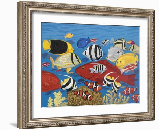 Tropical Frenzy-William Vanderdasson-Framed Giclee Print