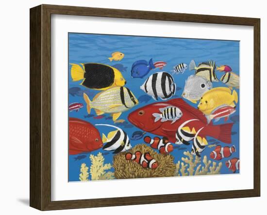 Tropical Frenzy-William Vanderdasson-Framed Giclee Print