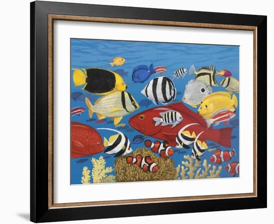 Tropical Frenzy-William Vanderdasson-Framed Giclee Print