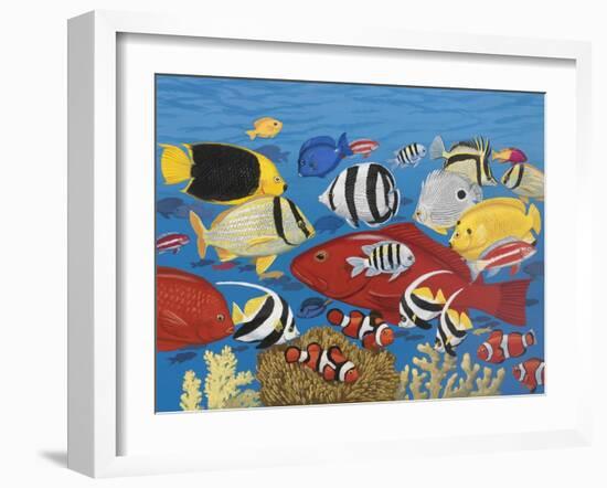 Tropical Frenzy-William Vanderdasson-Framed Giclee Print