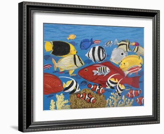 Tropical Frenzy-William Vanderdasson-Framed Giclee Print