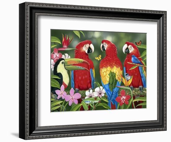 Tropical Friends-William Vanderdasson-Framed Giclee Print