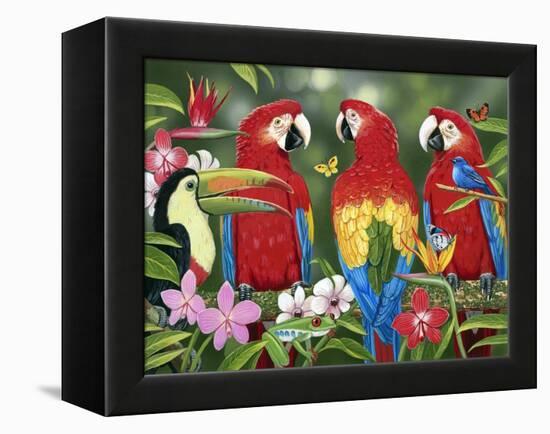 Tropical Friends-William Vanderdasson-Framed Premier Image Canvas