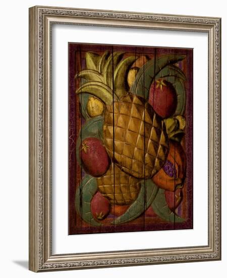 Tropical Fruit, Pineapple-Kate Ward Thacker-Framed Giclee Print