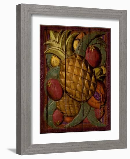 Tropical Fruit, Pineapple-Kate Ward Thacker-Framed Giclee Print