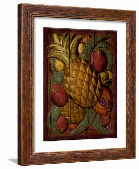 Tropical Fruit, Pineapple-Kate Ward Thacker-Framed Giclee Print