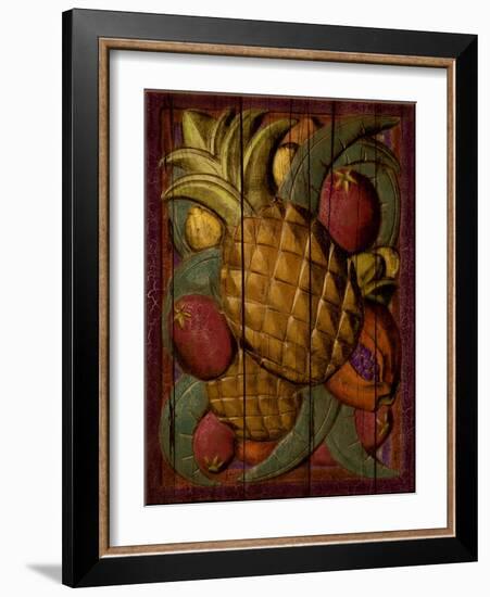 Tropical Fruit, Pineapple-Kate Ward Thacker-Framed Giclee Print