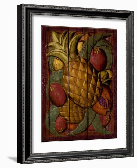 Tropical Fruit, Pineapple-Kate Ward Thacker-Framed Giclee Print