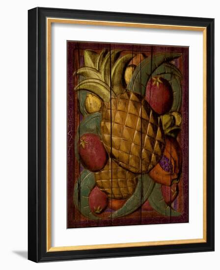 Tropical Fruit, Pineapple-Kate Ward Thacker-Framed Giclee Print