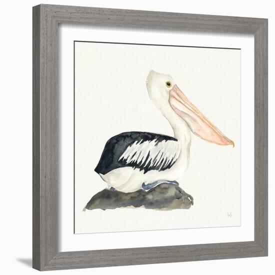 Tropical Fun Bird II-Harriet Sussman-Framed Art Print