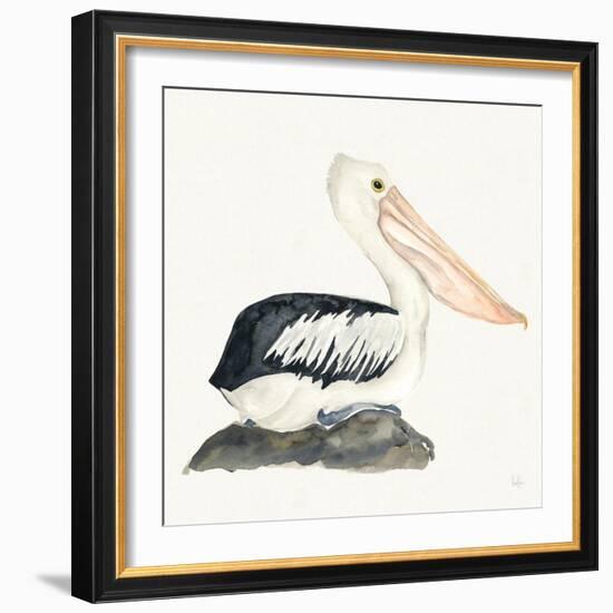 Tropical Fun Bird II-Harriet Sussman-Framed Art Print