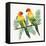 Tropical Fun Bird III Leaves-Harriet Sussman-Framed Stretched Canvas