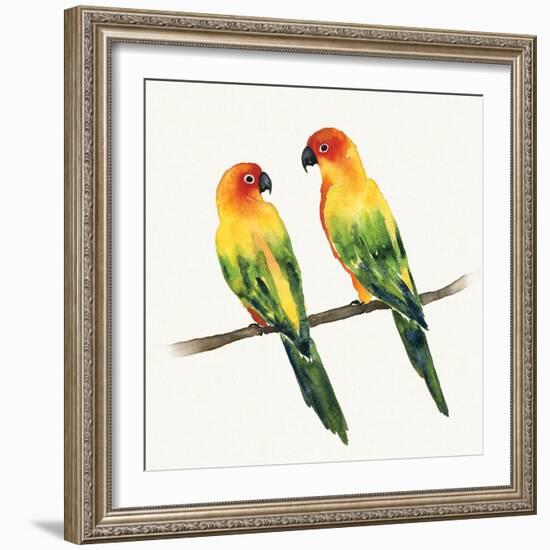 Tropical Fun Bird III-Harriet Sussman-Framed Art Print