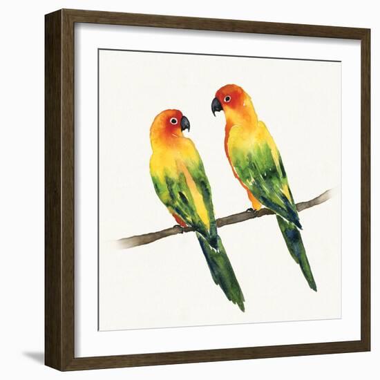 Tropical Fun Bird III-Harriet Sussman-Framed Art Print