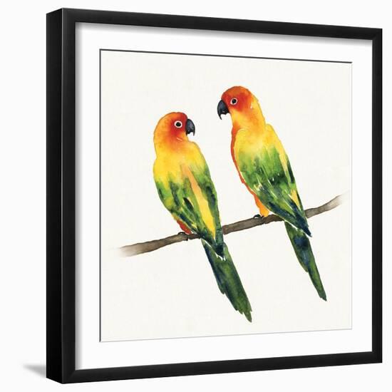 Tropical Fun Bird III-Harriet Sussman-Framed Art Print