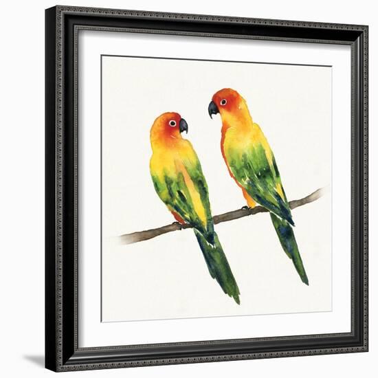 Tropical Fun Bird III-Harriet Sussman-Framed Art Print