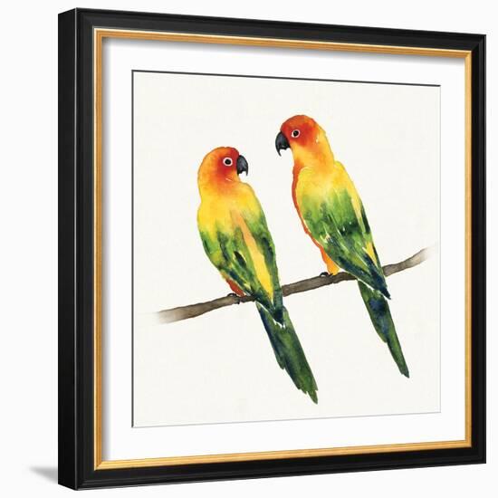 Tropical Fun Bird III-Harriet Sussman-Framed Art Print