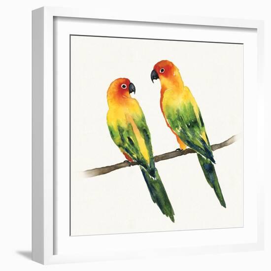 Tropical Fun Bird III-Harriet Sussman-Framed Premium Giclee Print