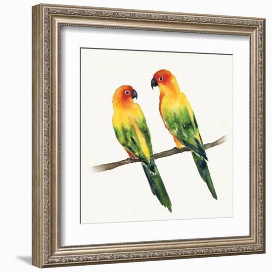 Tropical Fun Bird III-Harriet Sussman-Framed Art Print