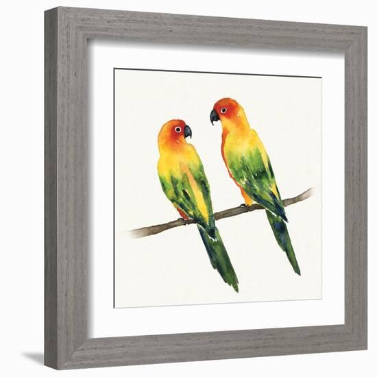 Tropical Fun Bird III-Harriet Sussman-Framed Art Print