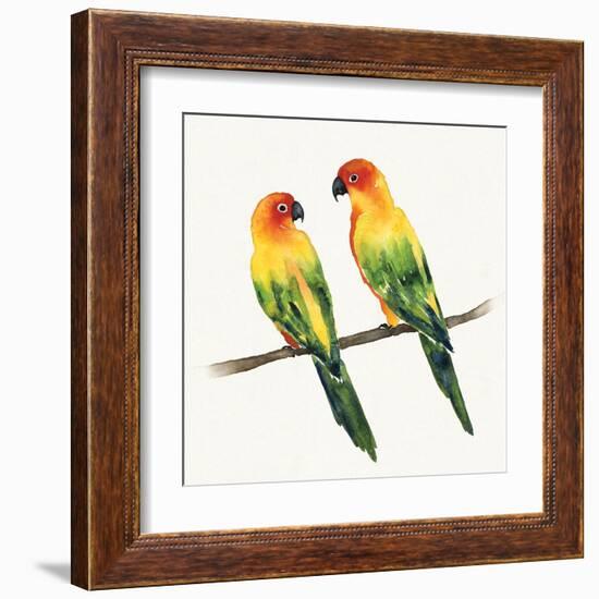 Tropical Fun Bird III-Harriet Sussman-Framed Art Print