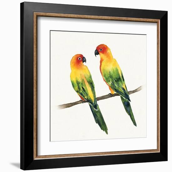 Tropical Fun Bird III-Harriet Sussman-Framed Art Print