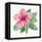 Tropical Fun Flowers III with Gold-Harriet Sussman-Framed Stretched Canvas