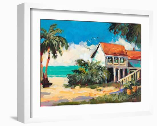 Tropical Getaway-Jane Slivka-Framed Art Print