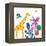 Tropical Giraffe-Jennifer McCully-Framed Stretched Canvas