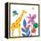 Tropical Giraffe-Jennifer McCully-Framed Stretched Canvas