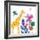 Tropical Giraffe-Jennifer McCully-Framed Art Print