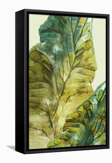 Tropical Green Leaves II-Eva Watts-Framed Stretched Canvas