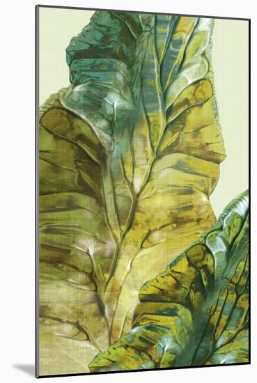 Tropical Green Leaves II-Eva Watts-Mounted Art Print