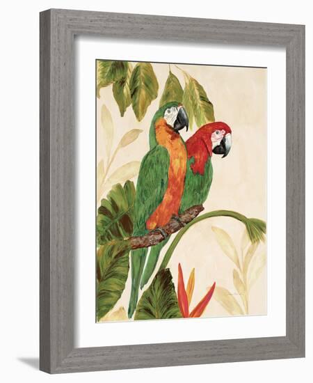 Tropical Green Pair-Colleen Sarah-Framed Art Print