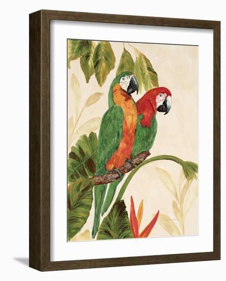 Tropical Green Pair-Colleen Sarah-Framed Art Print