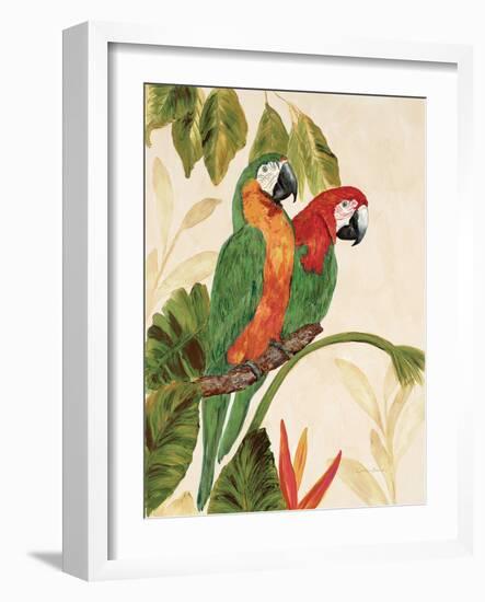 Tropical Green Pair-Colleen Sarah-Framed Art Print