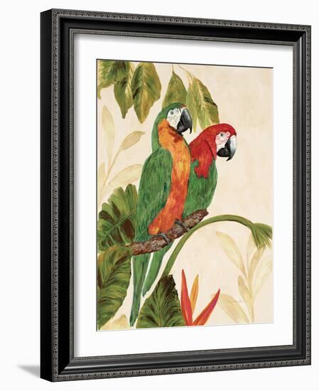 Tropical Green Pair-Colleen Sarah-Framed Art Print