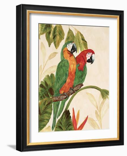 Tropical Green Pair-Colleen Sarah-Framed Art Print