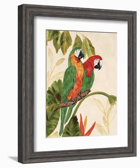 Tropical Green Pair-Colleen Sarah-Framed Art Print