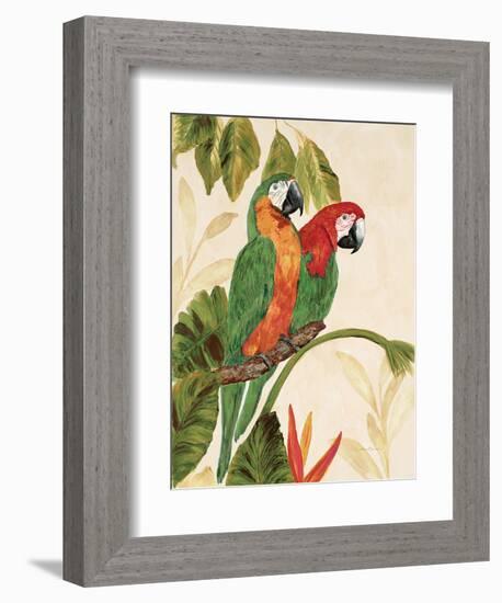Tropical Green Pair-Colleen Sarah-Framed Art Print