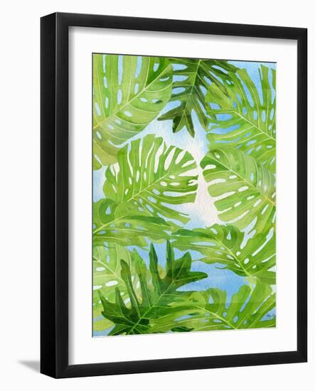 Tropical Greenery-Mary Escobedo-Framed Art Print