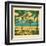 Tropical Idyllic Landscape with Palms Trees and Beach. Vector Illustration.-jumpingsack-Framed Art Print
