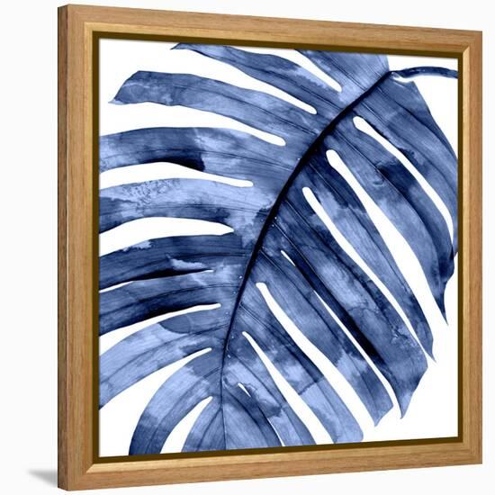 Tropical Indigo Palm II-Melonie Miller-Framed Stretched Canvas